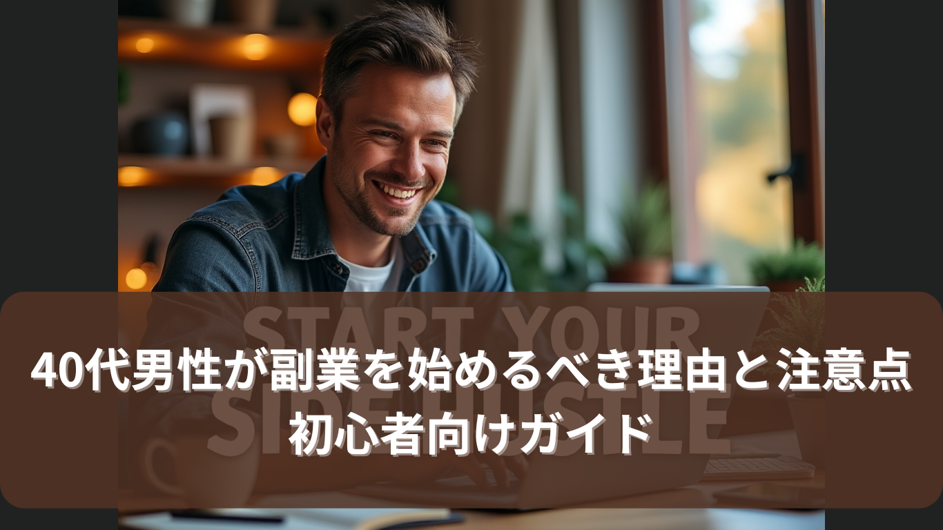 40代男性が副業を始めるべき理由と注意点 初心者向けガイド