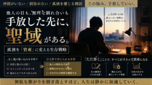 夜明け前の深く澄んだブルーモーメントの静かな青い光が差し込むミニマルな書斎。木製デスクの上に、画面が完全に消灯したスマートフォン、数行の手書きメモが残された開かれたノート、上質な万年筆、うっすらと暖かい湯気が立ち上る陶器のマグカップが綺麗に並んでいる。
