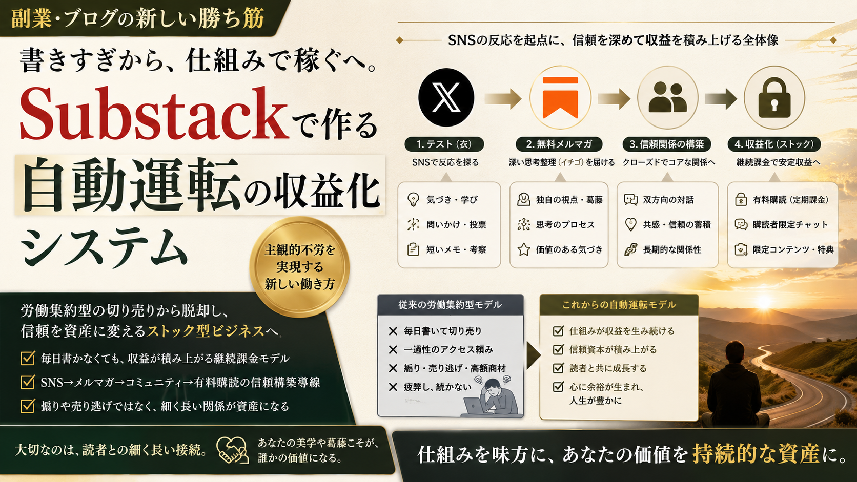 Substackによる収益化の仕組みと、音声入力・自動化を活用したミニマルな朝活ワークスペース