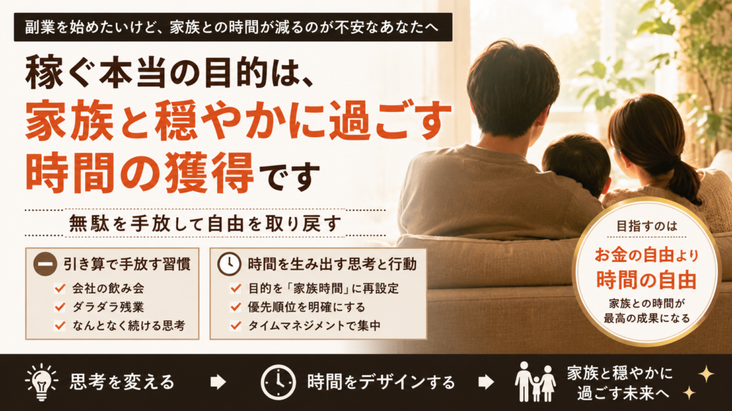 家族との時間を守りながら副業で成果を出すための引き算戦略
